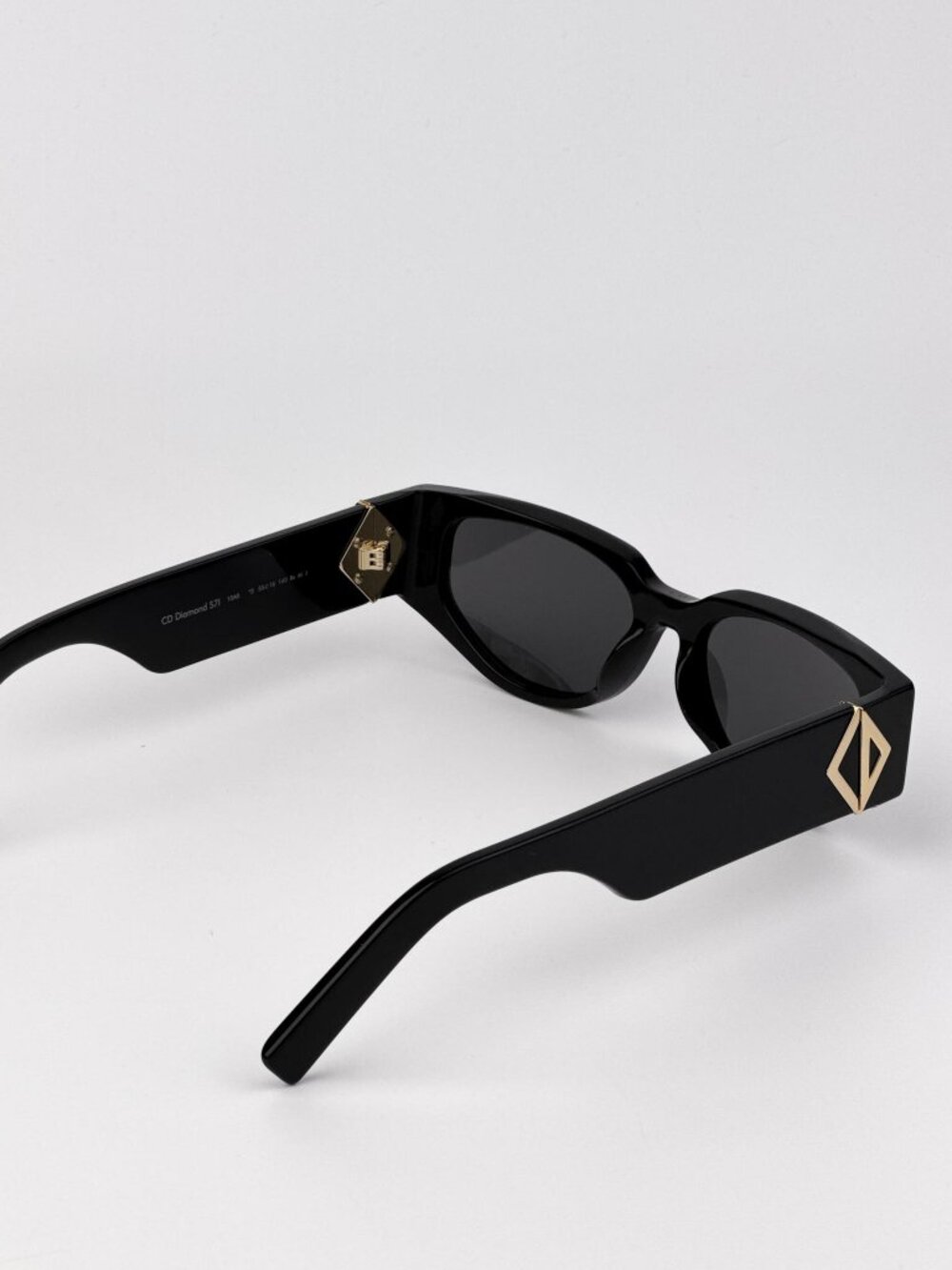 Dior CD Diamond S7I Sunglasses – Black Cat Eye with Grey Lenses (10A0) - Picture 5 of 12